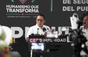 Detienen a custodios de prisión “El Amate” por pornografía infantil El fiscal general de Chiapas, Jorge Luis Llaven Abarca, en conferencia sobre el caso El Amate.