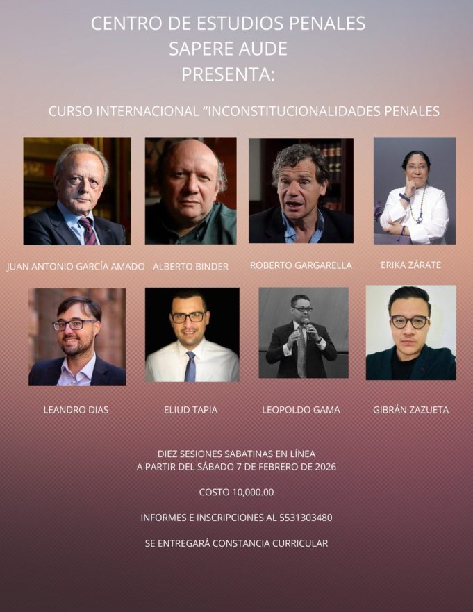CURSO: INCONSTITUCIONALIDADES PENALES